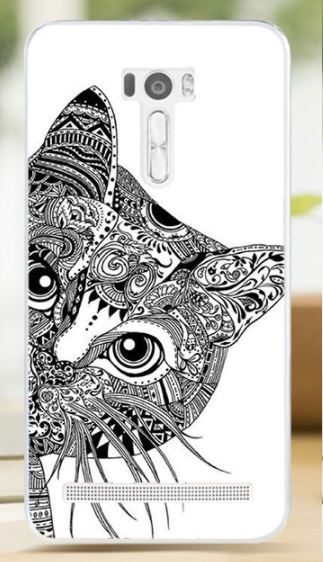 Накладка для Asus Zenfone Selfie ZD551KL "Кіт у засідці" (пластик)-0